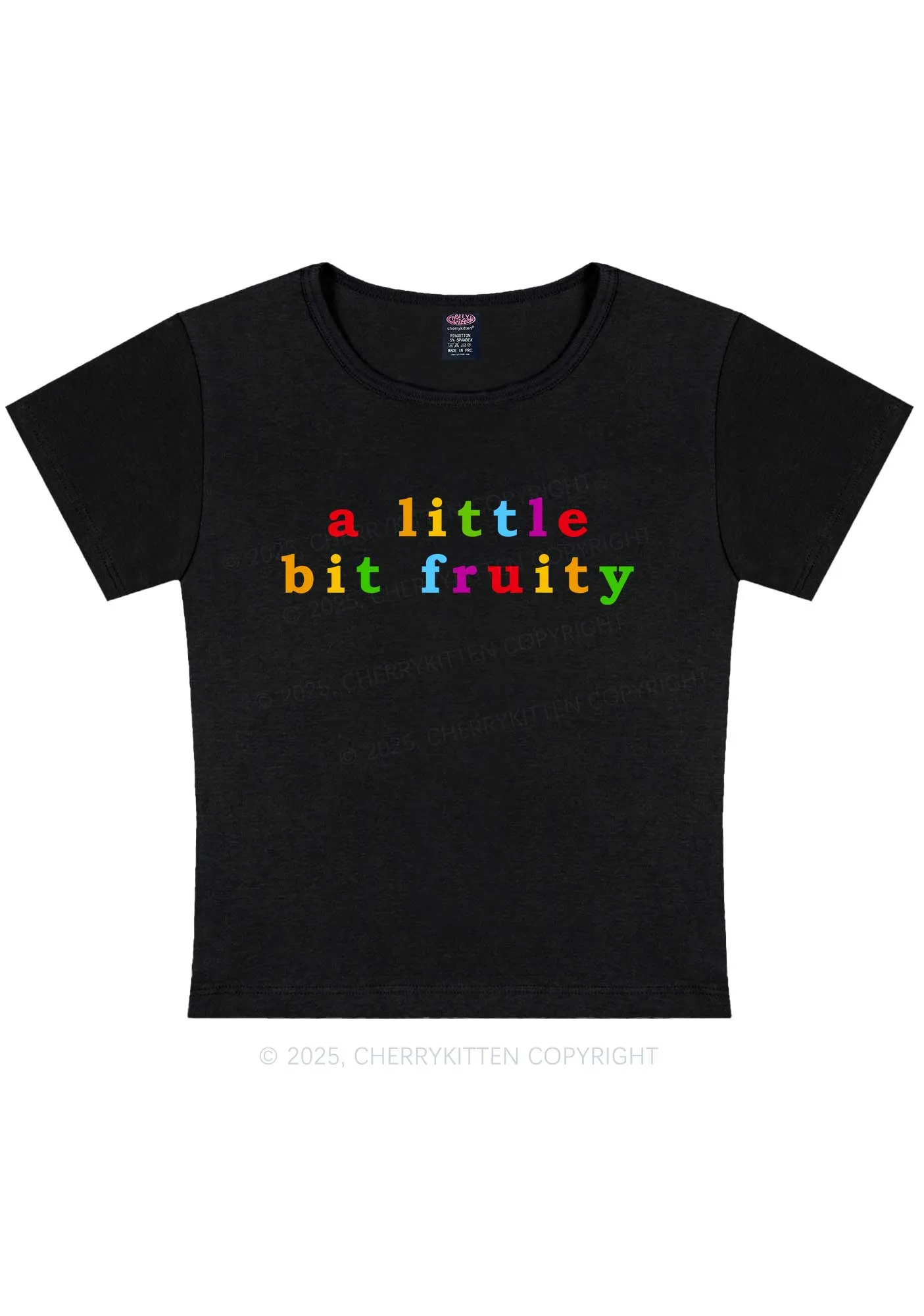 A Little Bit Fruity Y2K Baby Tee Cherrykitten