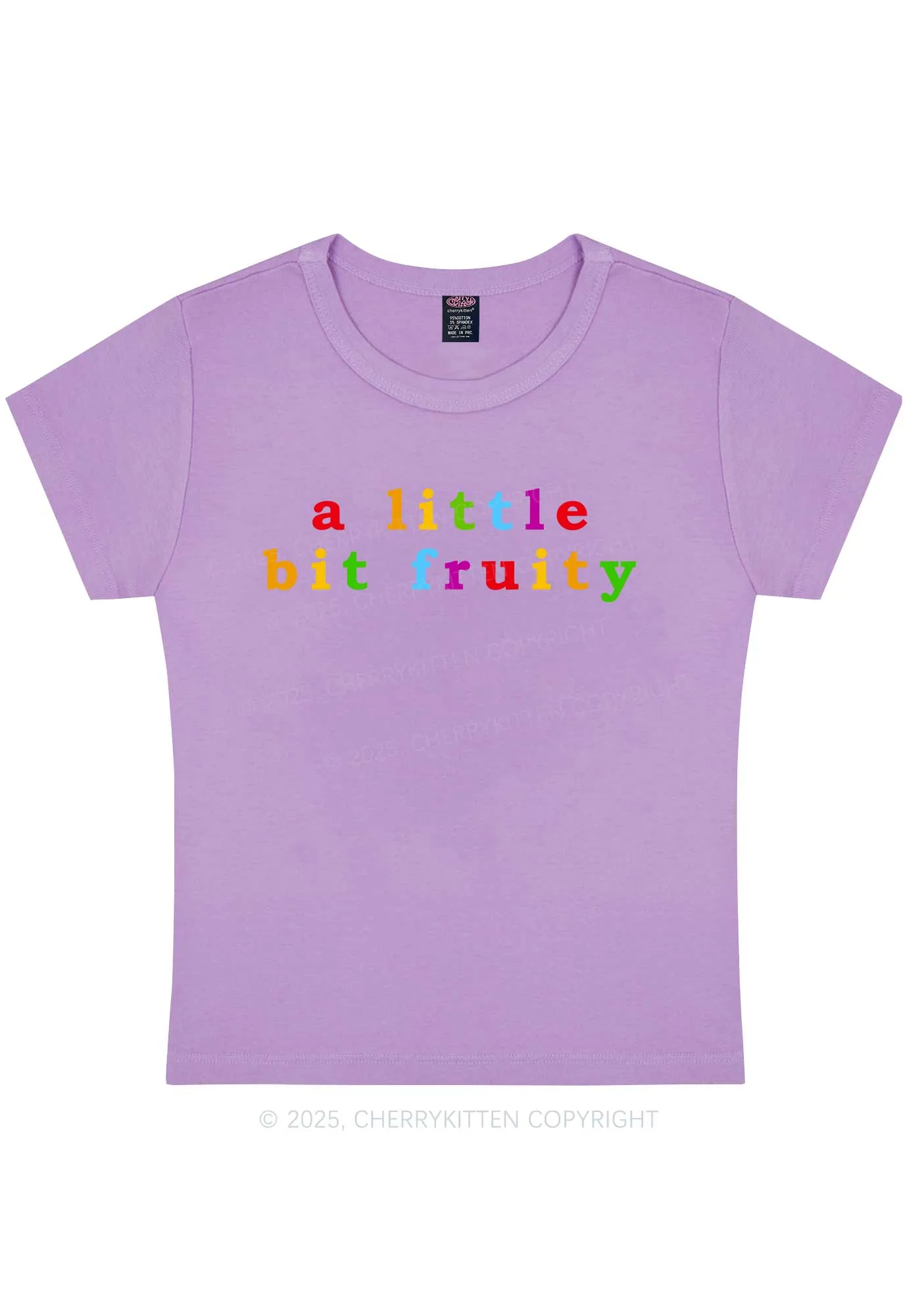 A Little Bit Fruity Y2K Baby Tee Cherrykitten