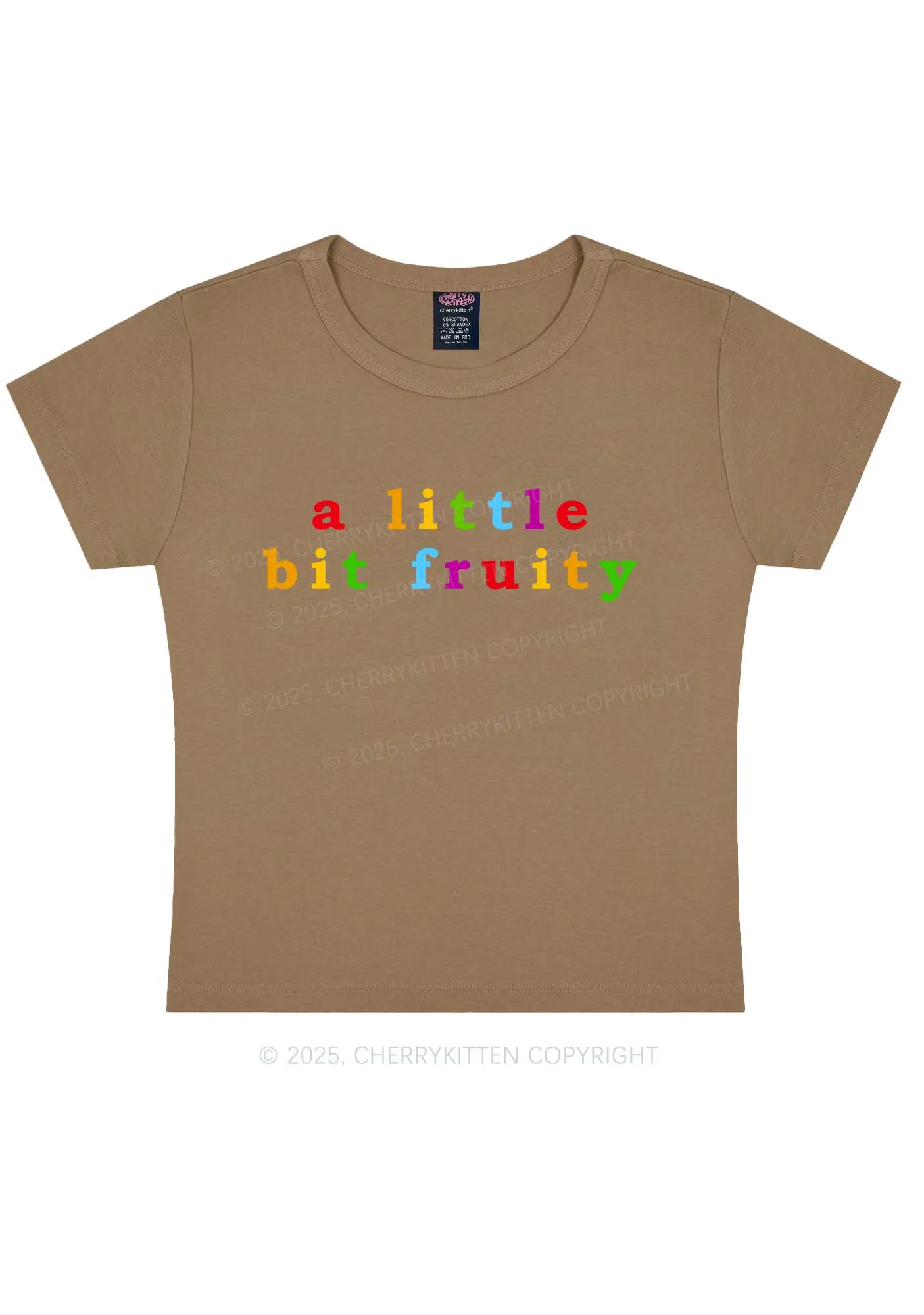 A Little Bit Fruity Y2K Baby Tee Cherrykitten