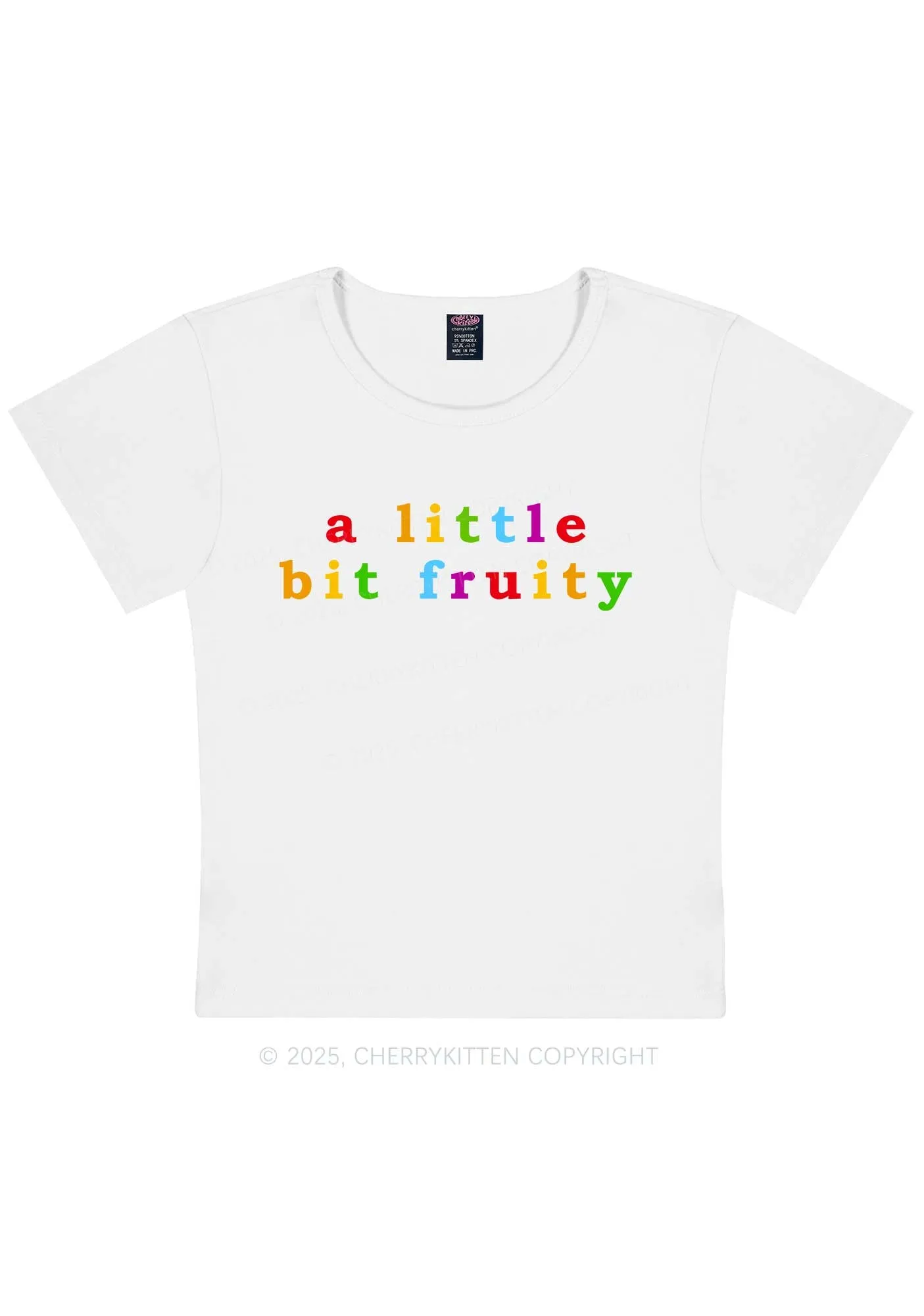 A Little Bit Fruity Y2K Baby Tee Cherrykitten