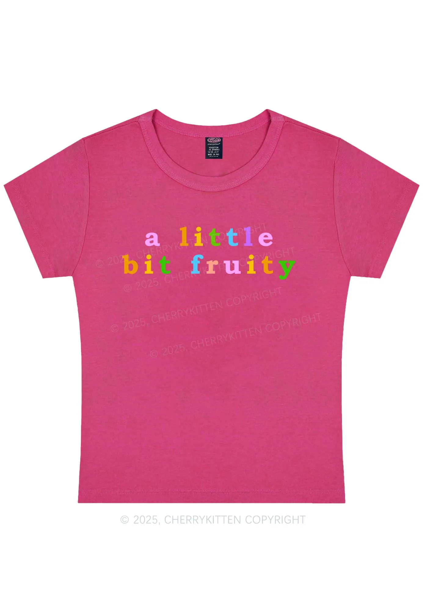 A Little Bit Fruity Y2K Baby Tee Cherrykitten