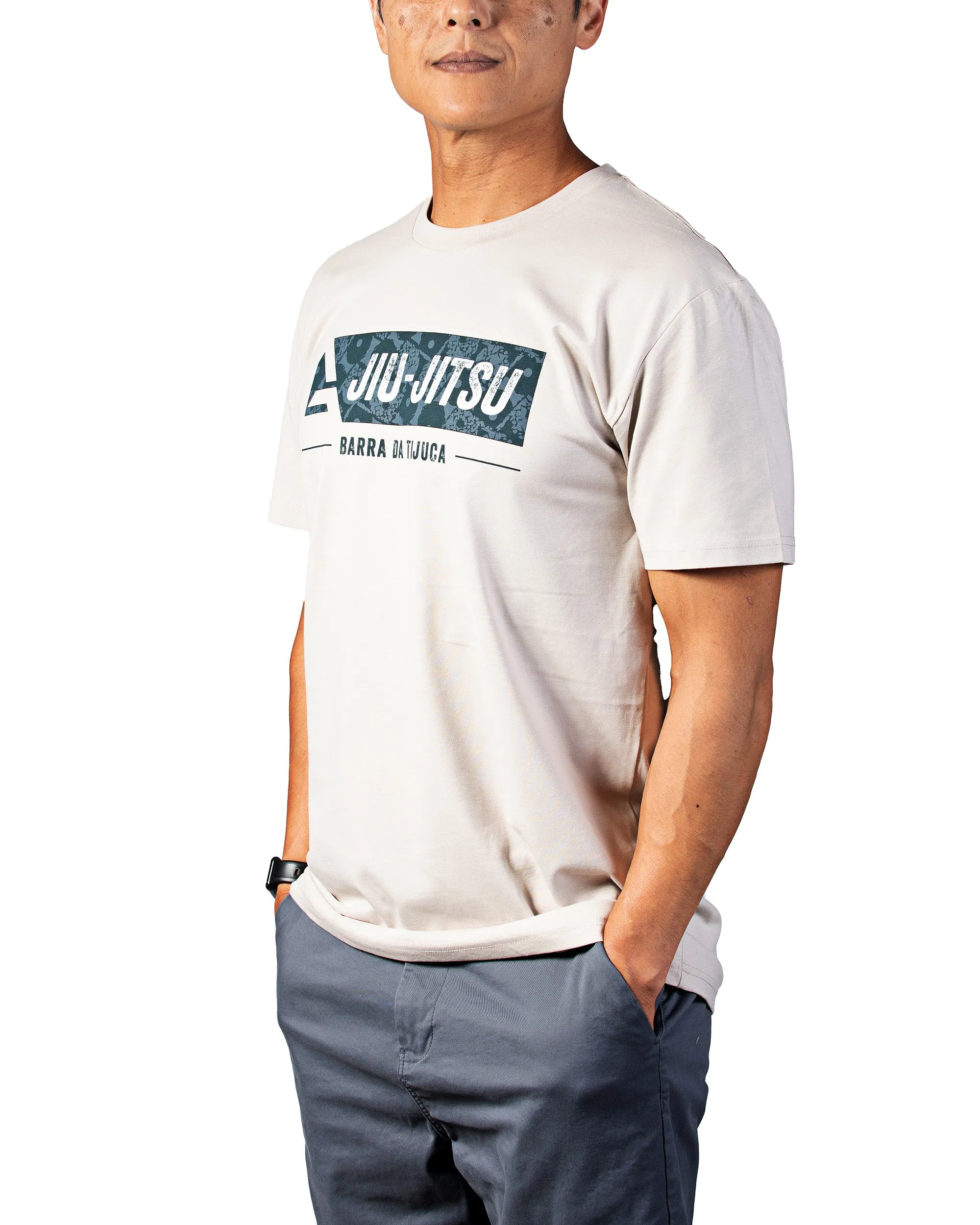 Barra da Tijuca Mens Tee - Natural