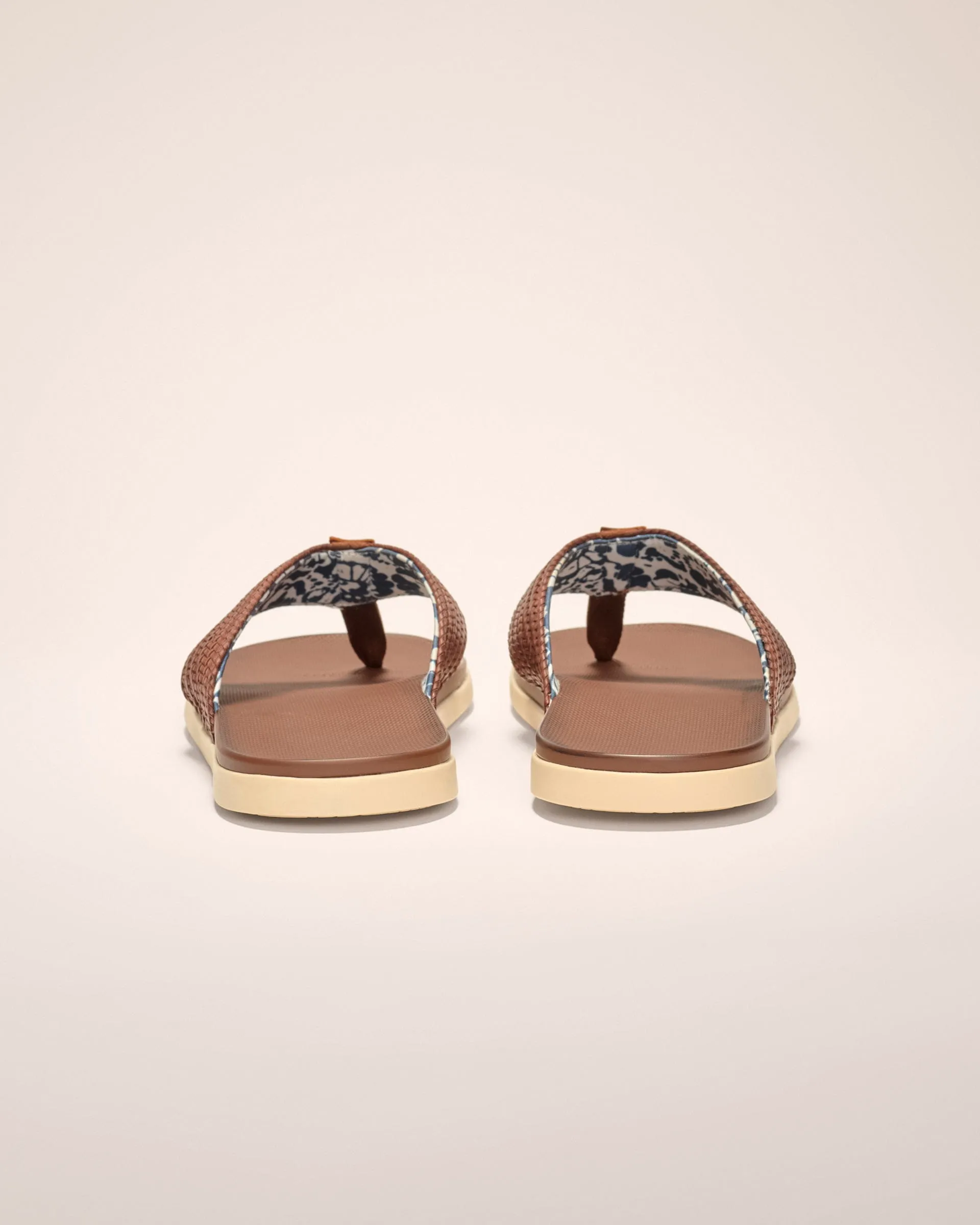 Boardwalk Woven Faux Leather Sandal
