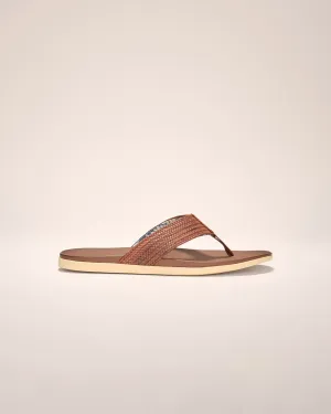 Boardwalk Woven Faux Leather Sandal