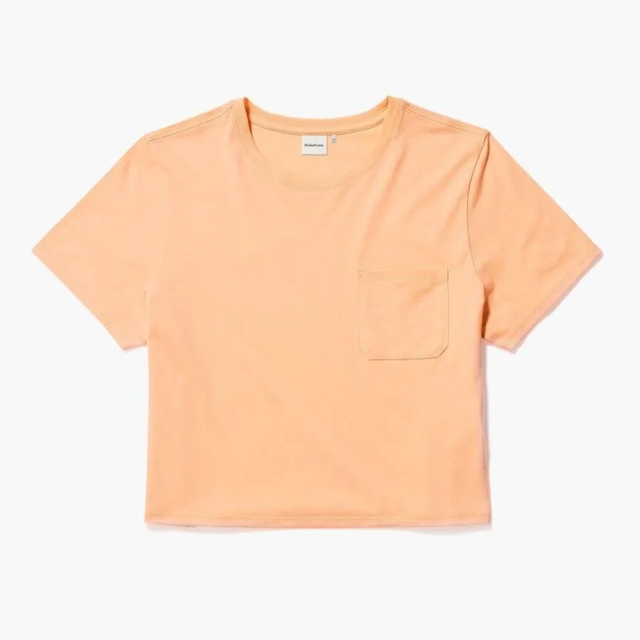 Boxy Crop Tee (Cantaloupe)