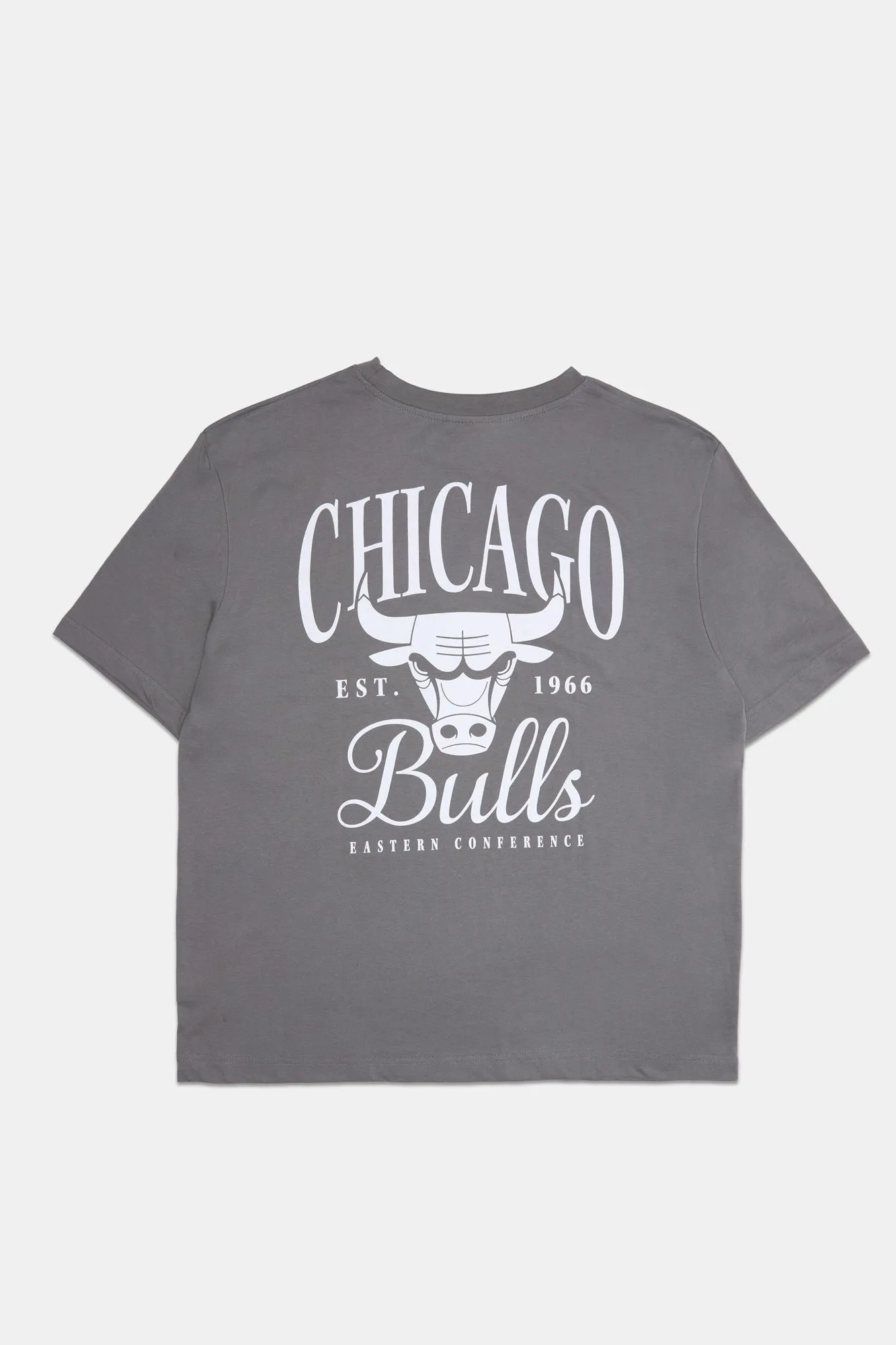 Chicago Bulls Embroidered Graphic Oversized Tee