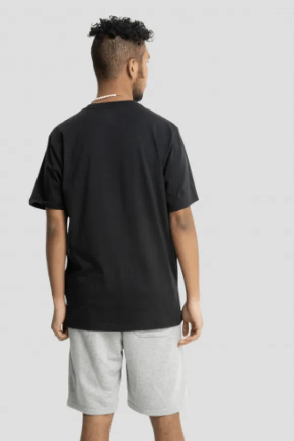 CONVERSE ALL STAR PRINT UNISEX TEE - BLACK