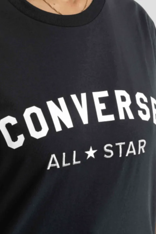 CONVERSE ALL STAR PRINT UNISEX TEE - BLACK