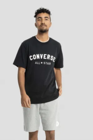 CONVERSE ALL STAR PRINT UNISEX TEE - BLACK