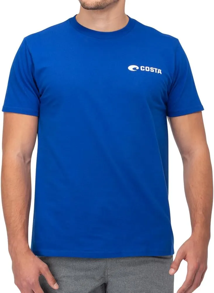 Costa Del Mar Unisex Adult Emblem Marlin Short Sleeve T-Shirt