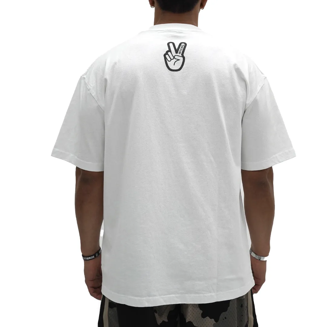Deuce Peace Hand Tee | White