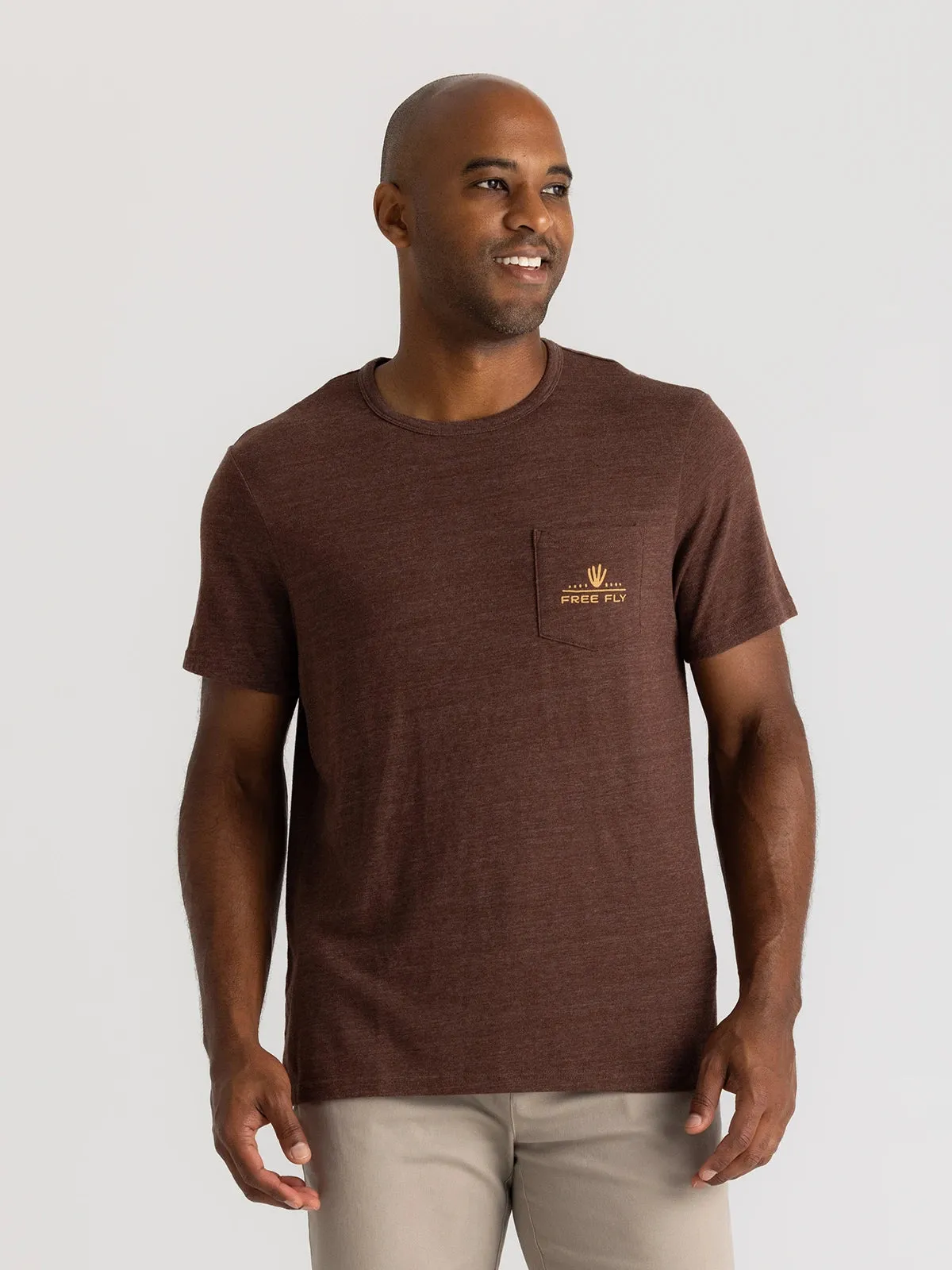 Dueling Reds Pocket Tee - Heather Chestnut
