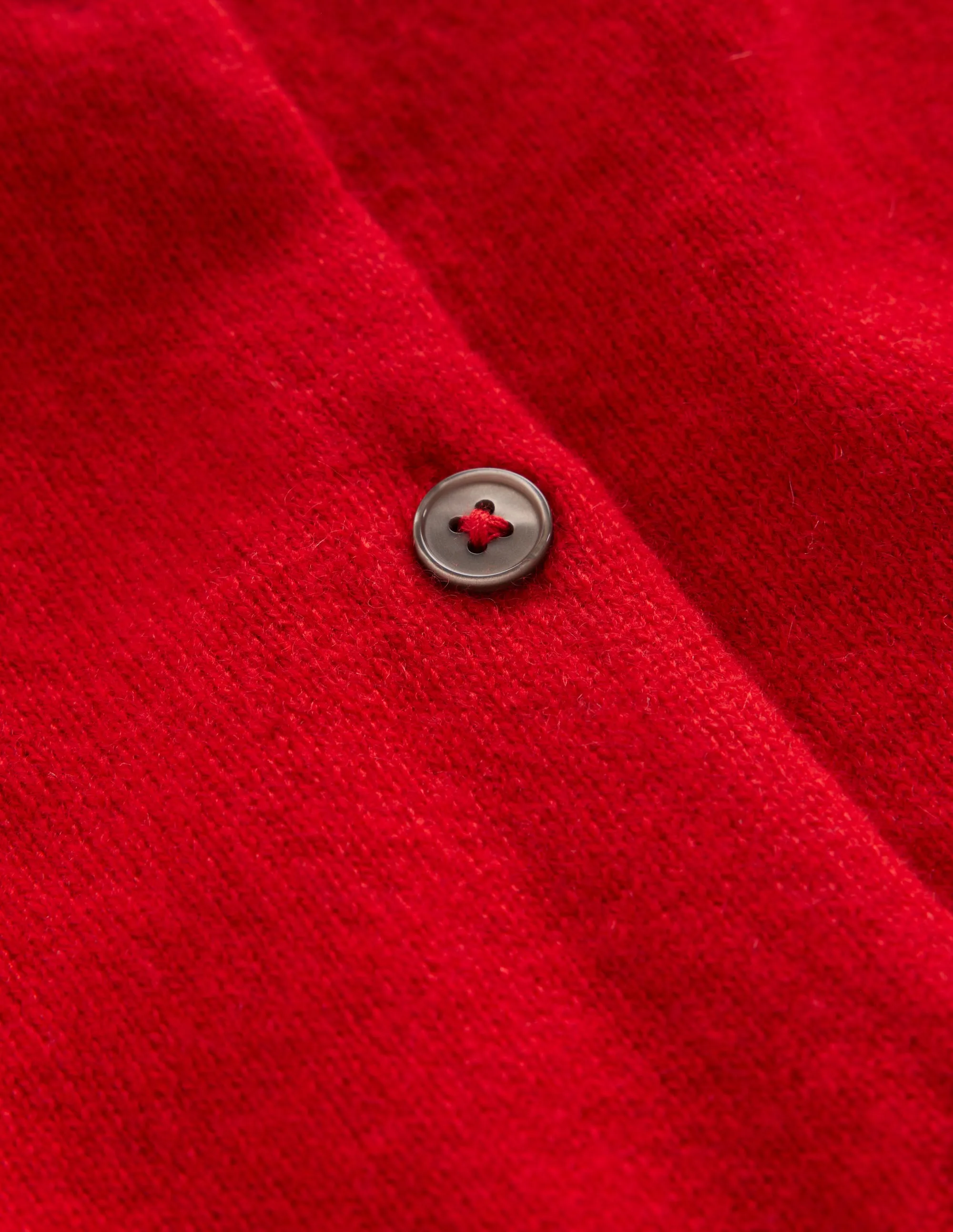 Eva Cashmere Cropped Cardigan-Post Box Red