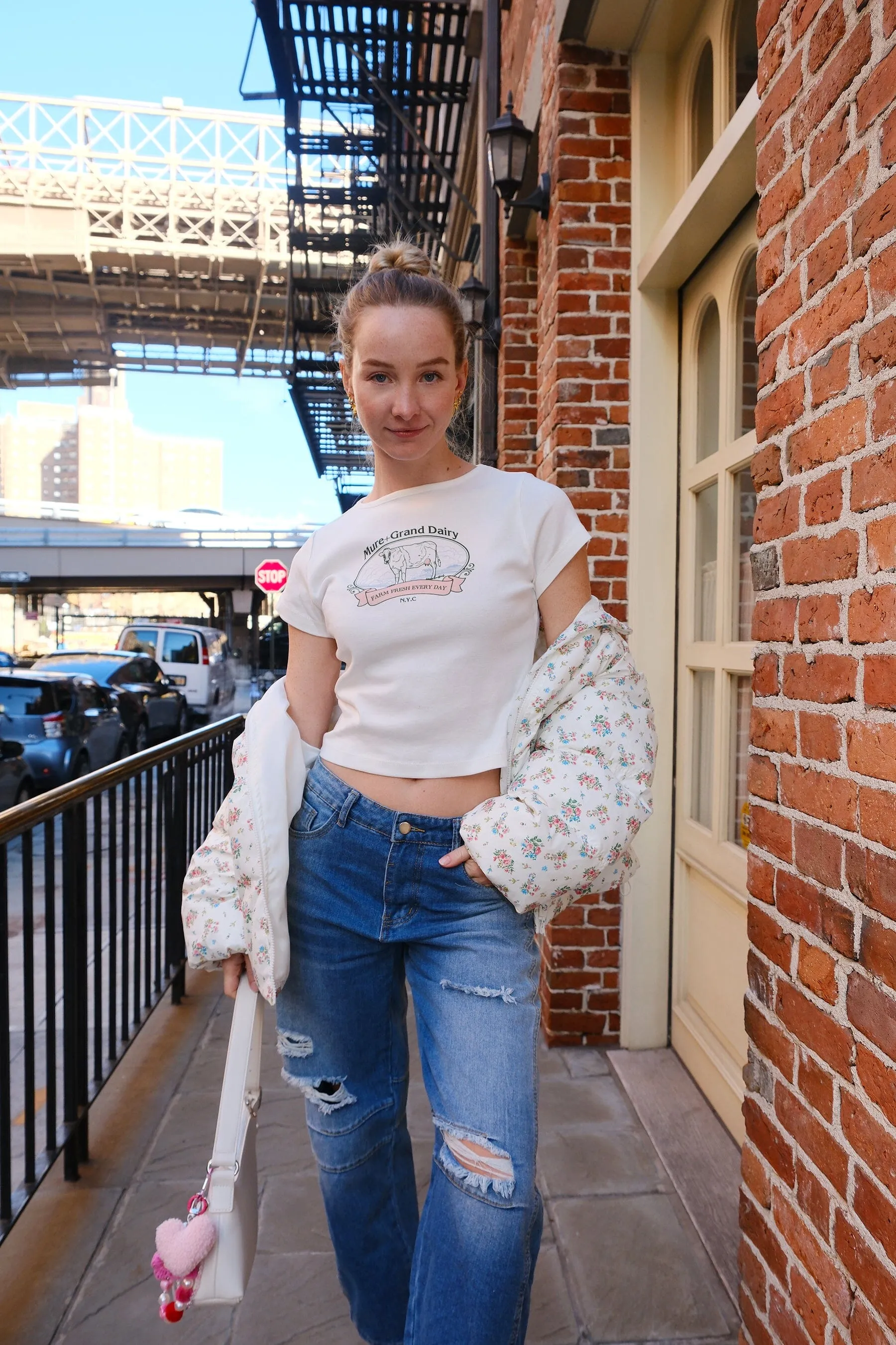 Farm Fresh Dairy Graphic Baby Tee