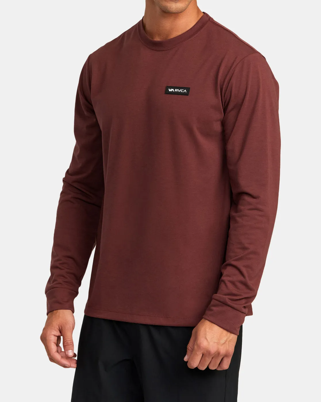 Icon Performance Long Sleeve Tee - Mahogany