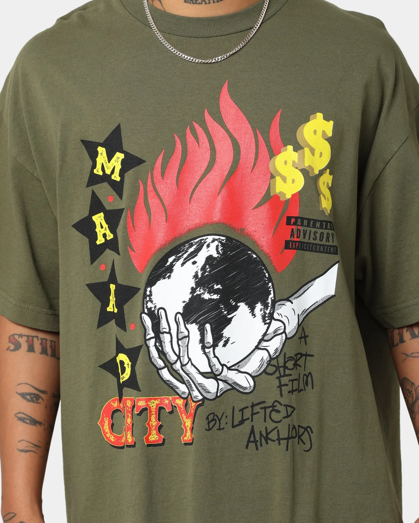 Lifted Anchors K Dot T-Shirt Olive