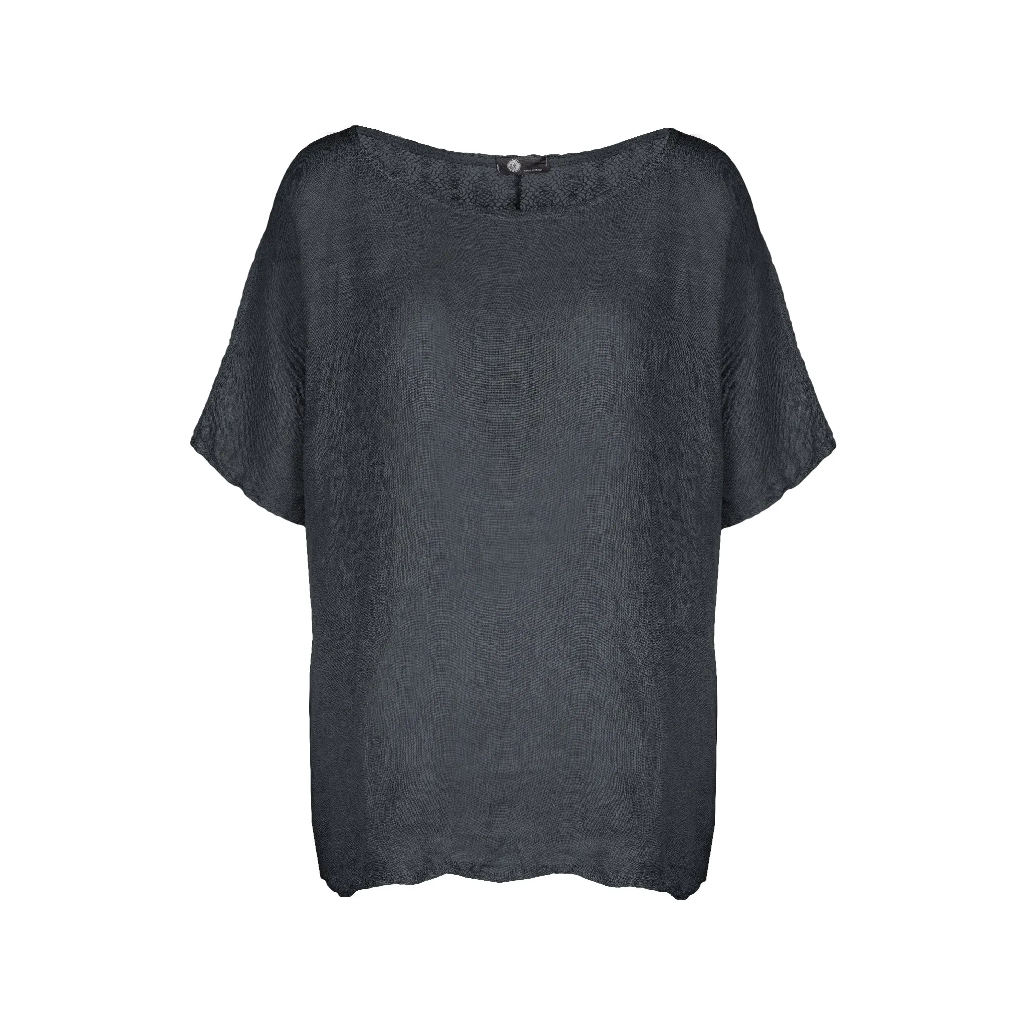 M Made in Italy  Women's Woven and Knitted Half Sleeve Top