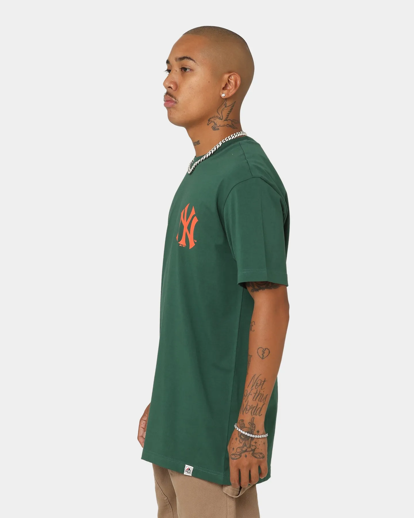 Majestic Athletic New York Yankees Jeaner Short Sleeve T-Shirt Dark Cinder