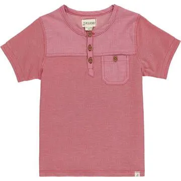 Me & Henry Boardwalk Pique Henley | Red