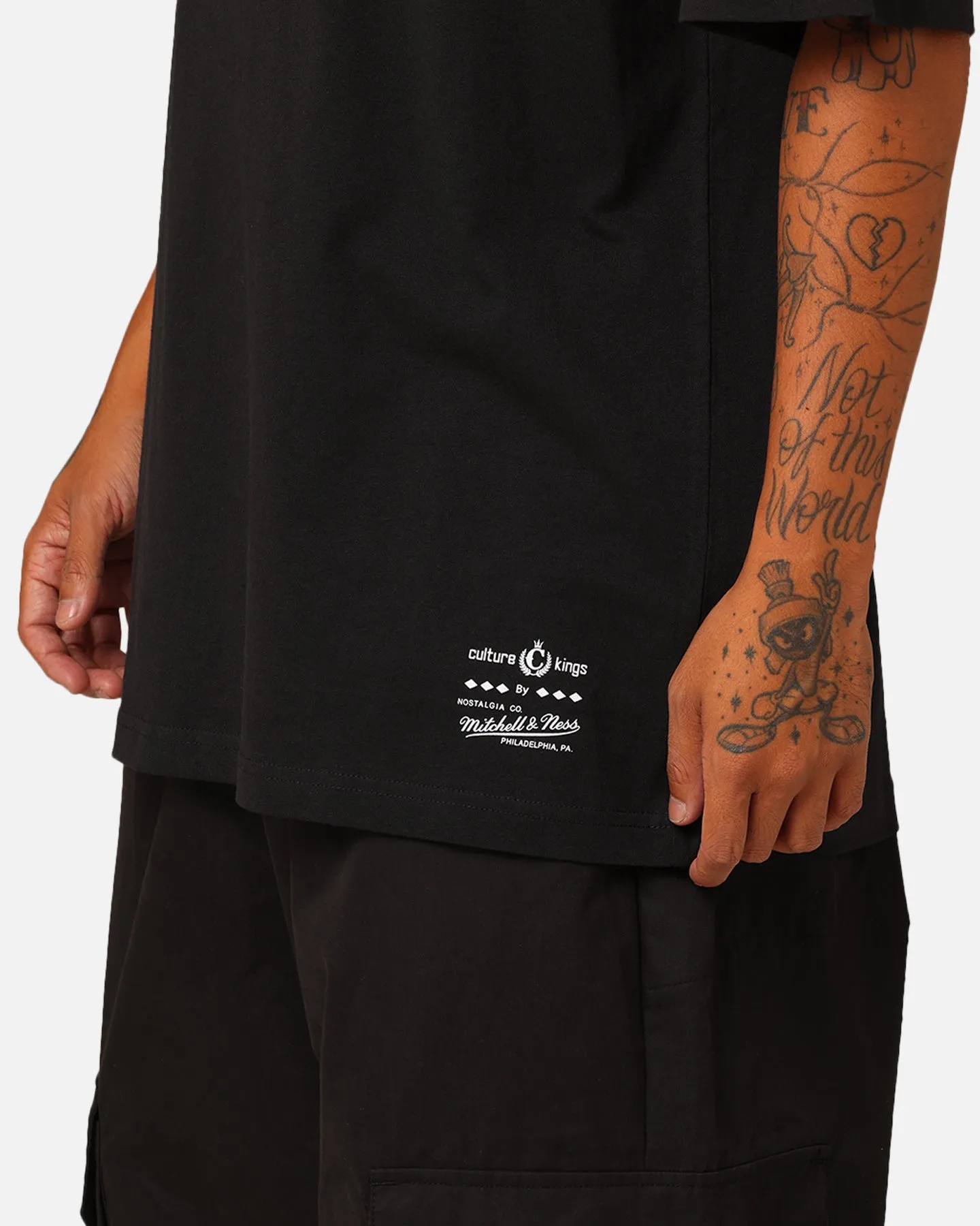 Mitchell & Ness X McLaren Vintage Poster T-Shirt Faded Black