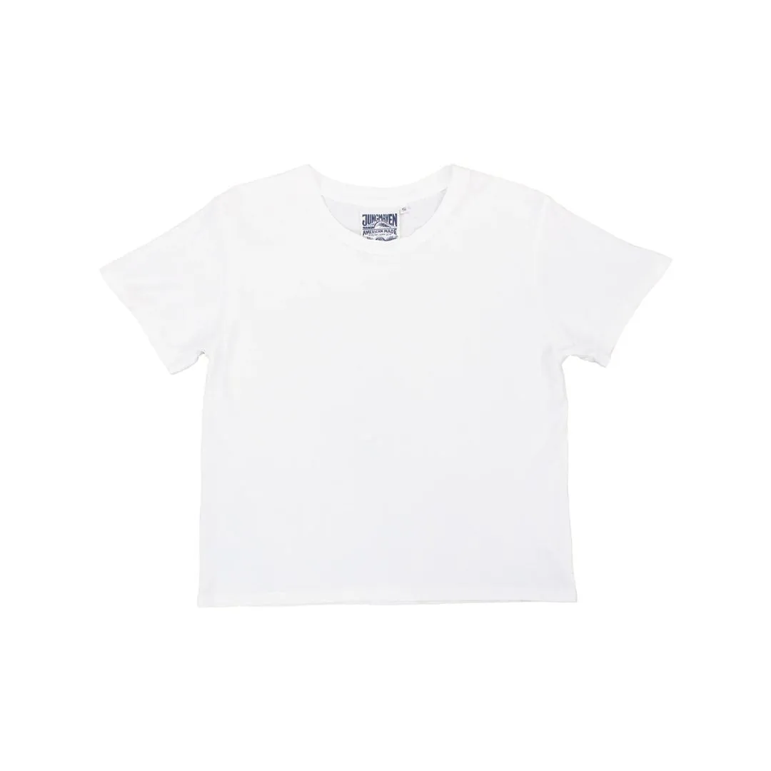 Ojai Crop Tee (Washed White)
