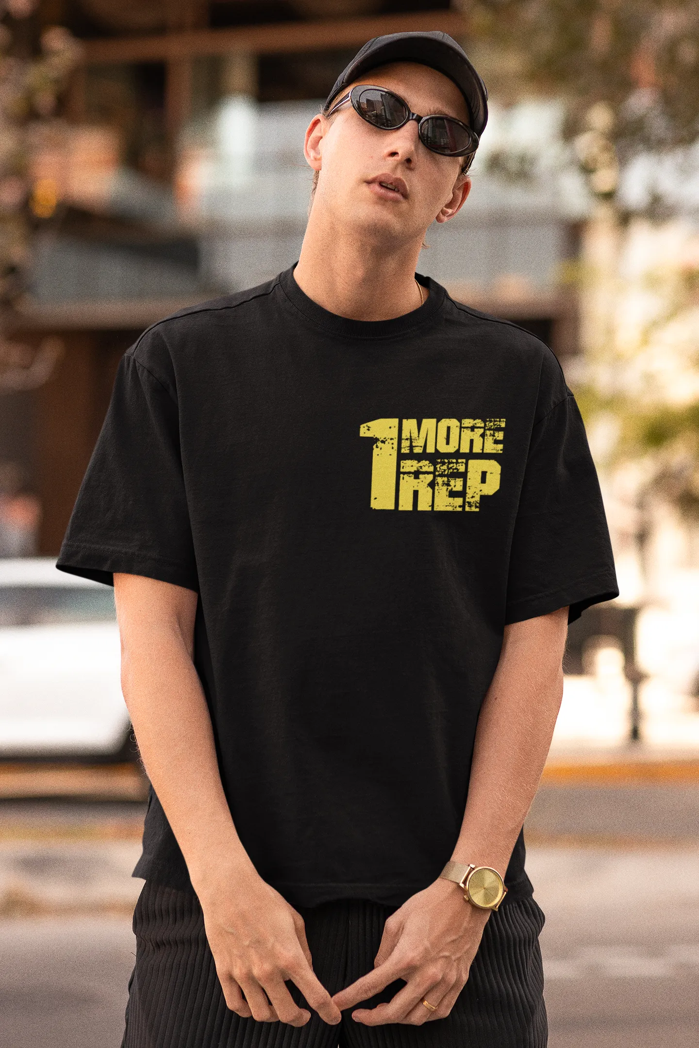 One More Set One More Rep - Gym Oversized T Shirt