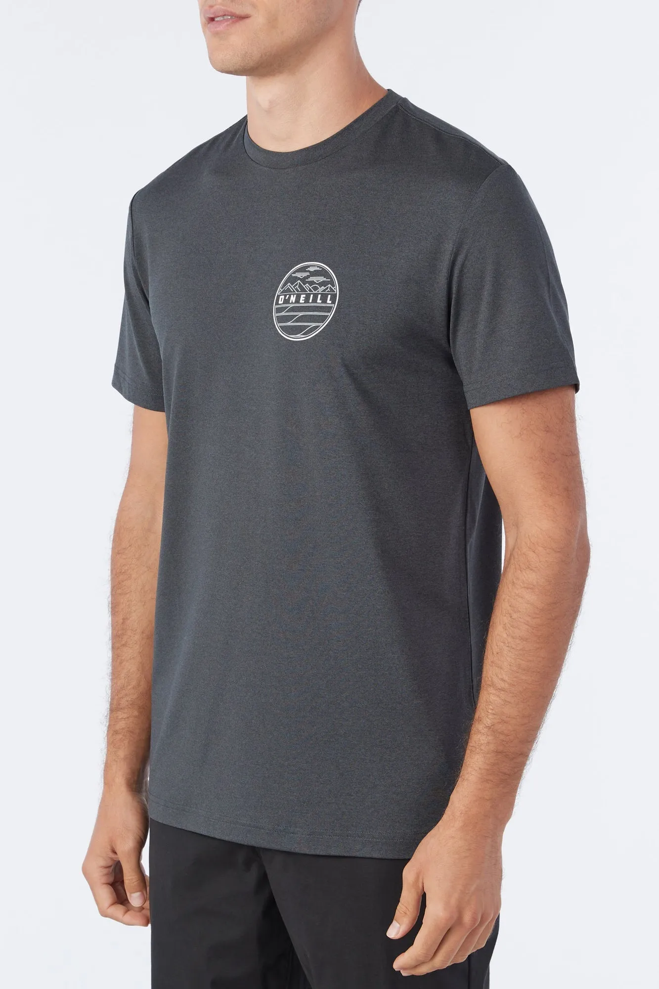 O'Neill Trvlr UPF Tee-Hthr Blk2