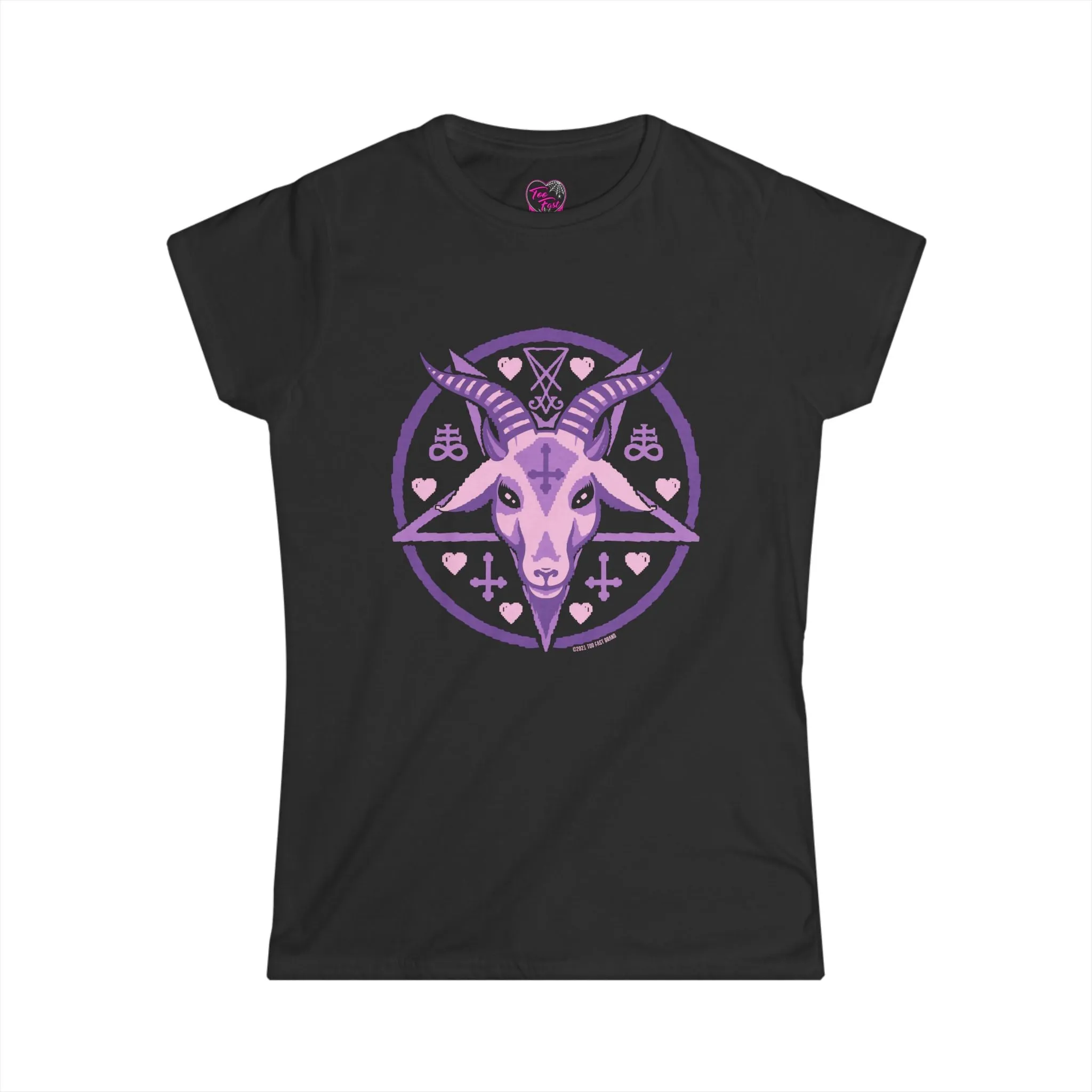 Pastel Goat Baphomet Graphic Tee