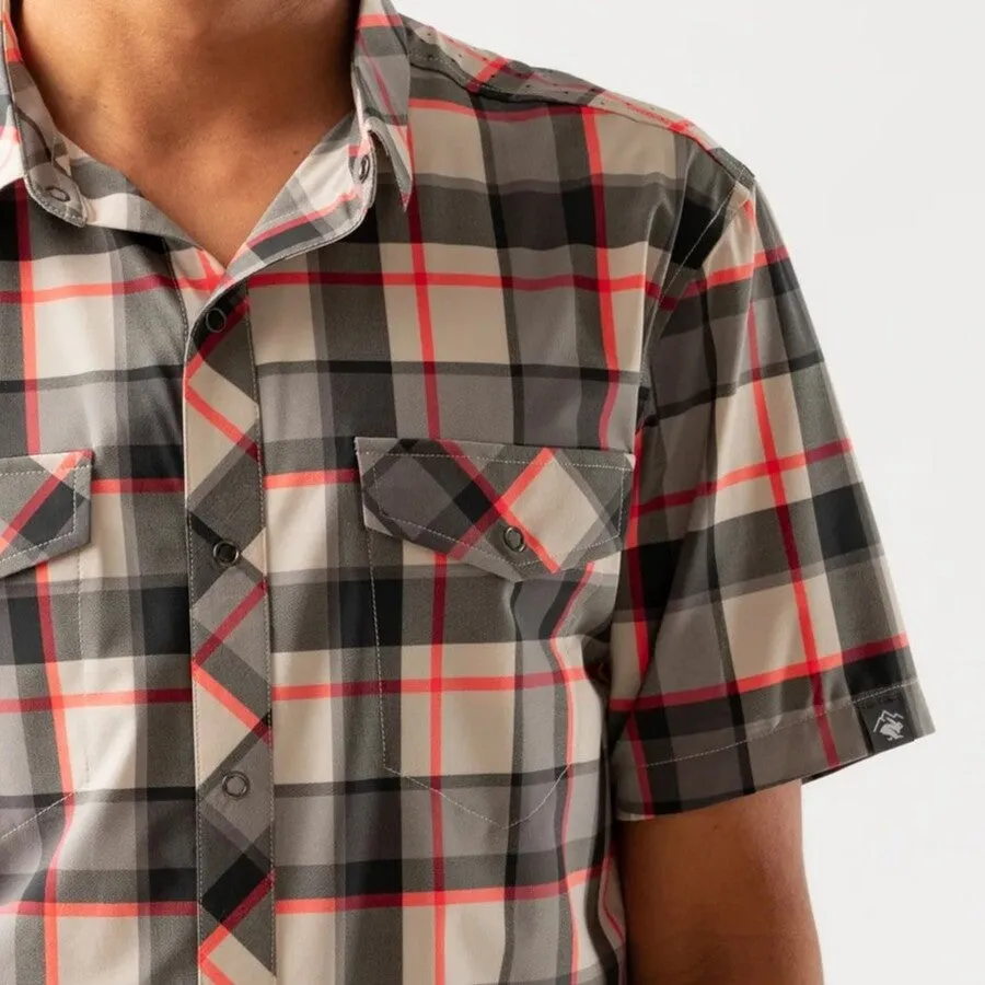 rabbit High Country Short Sleeve Shirt | December Sky Plaid | Mens