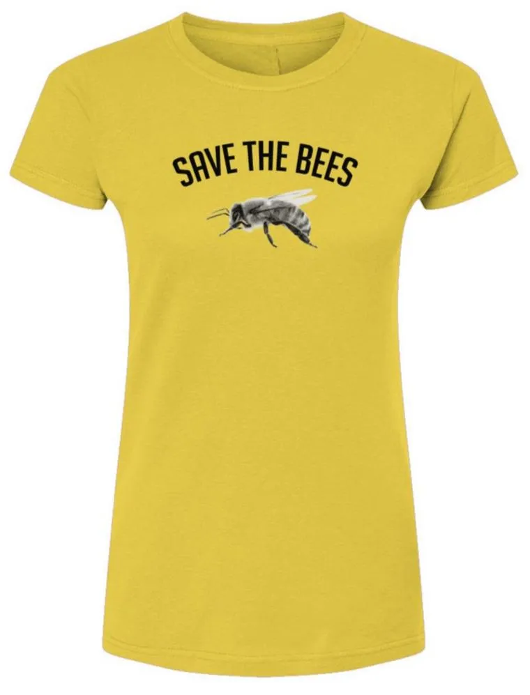 Save The Bees  -  Womens Fine Jersey T-Shirt