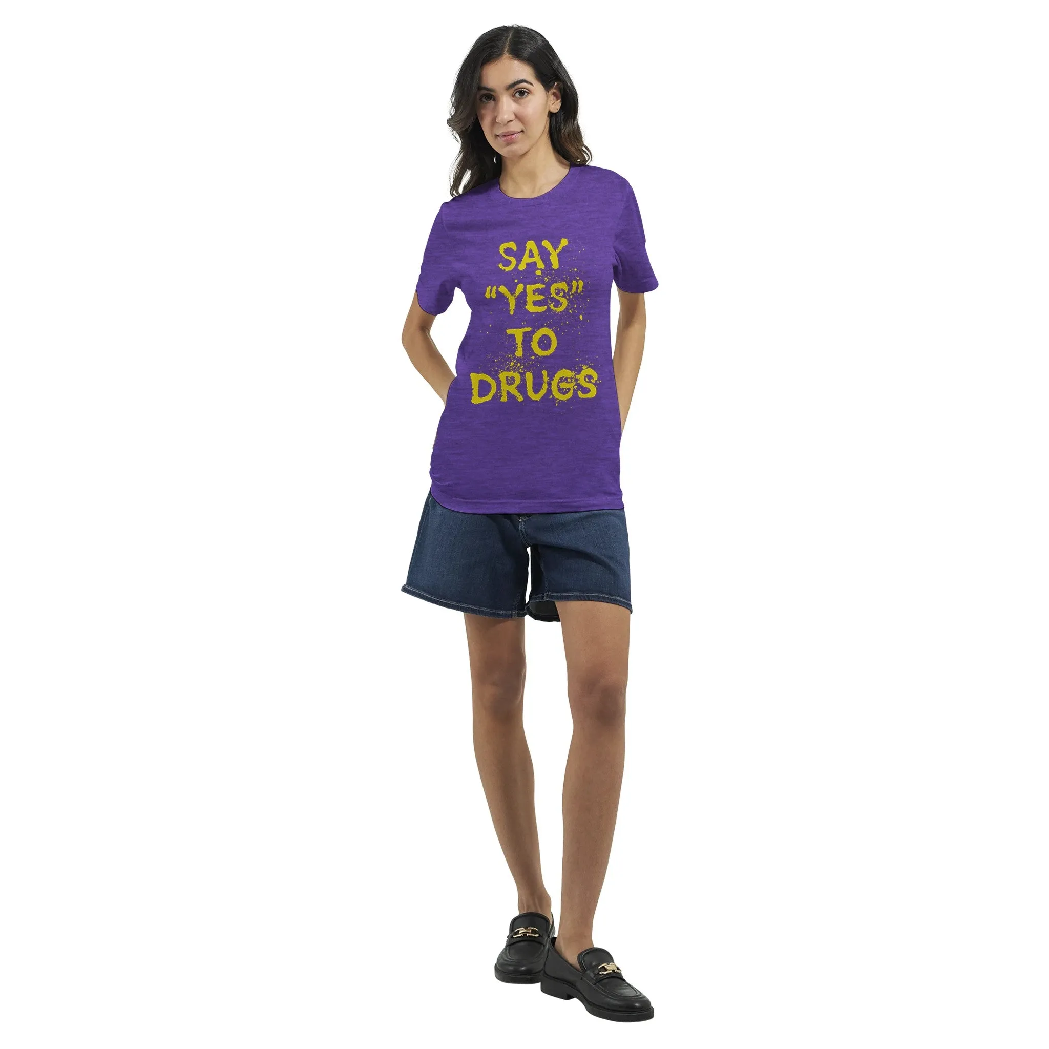 Say "YES" to Drugs  -  Premium Unisex Crewneck T-shirt