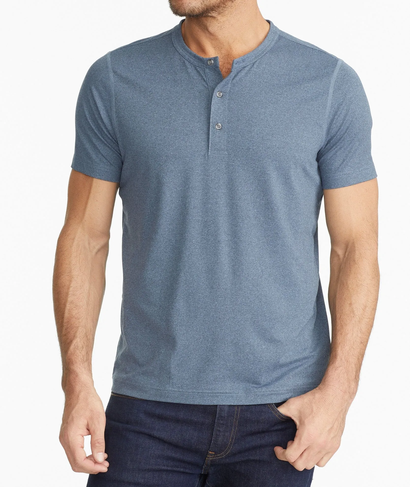 Short-Sleeve Performance Henley - FINAL SALE