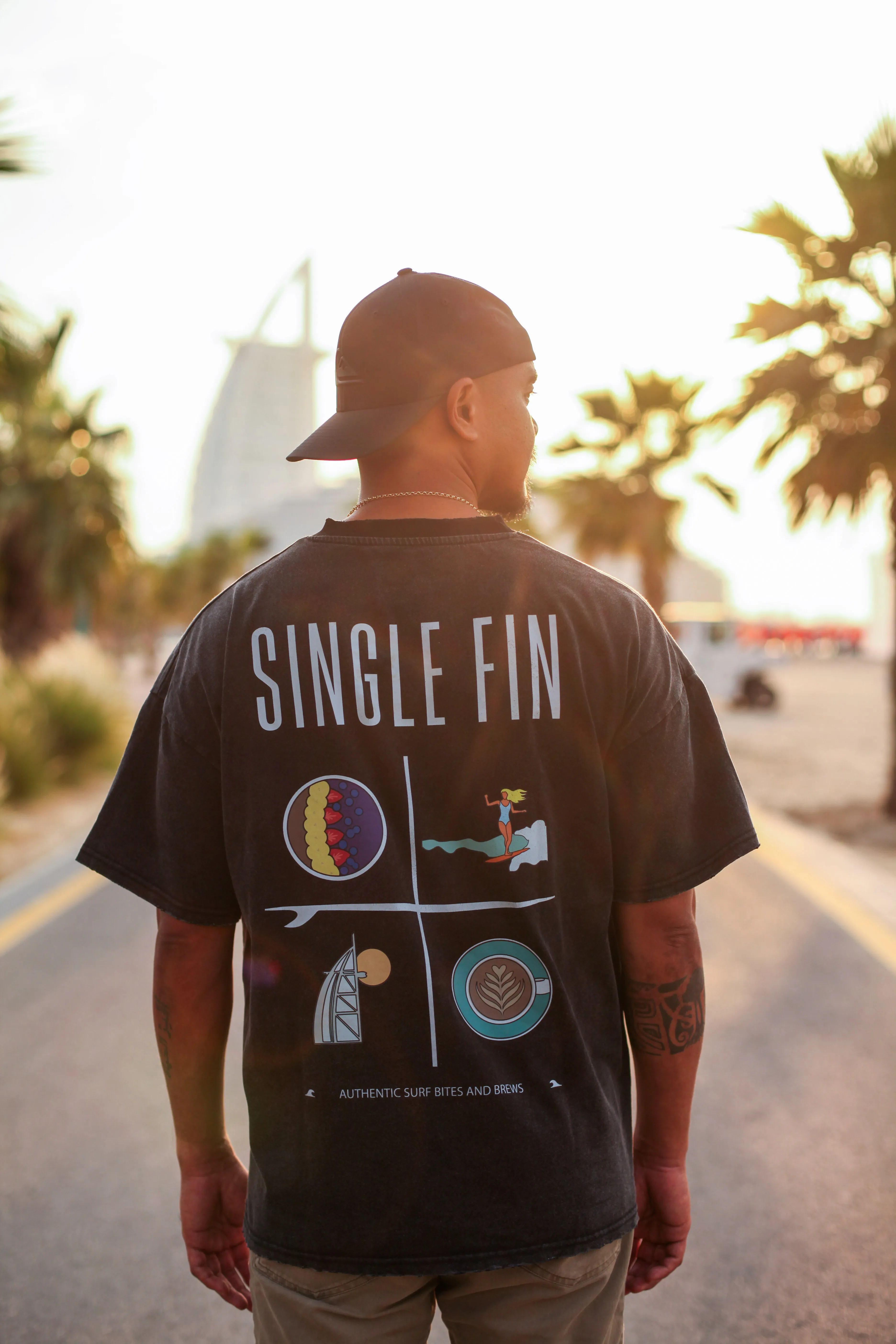 Surf House Vintage Oversized Single Fin Tee