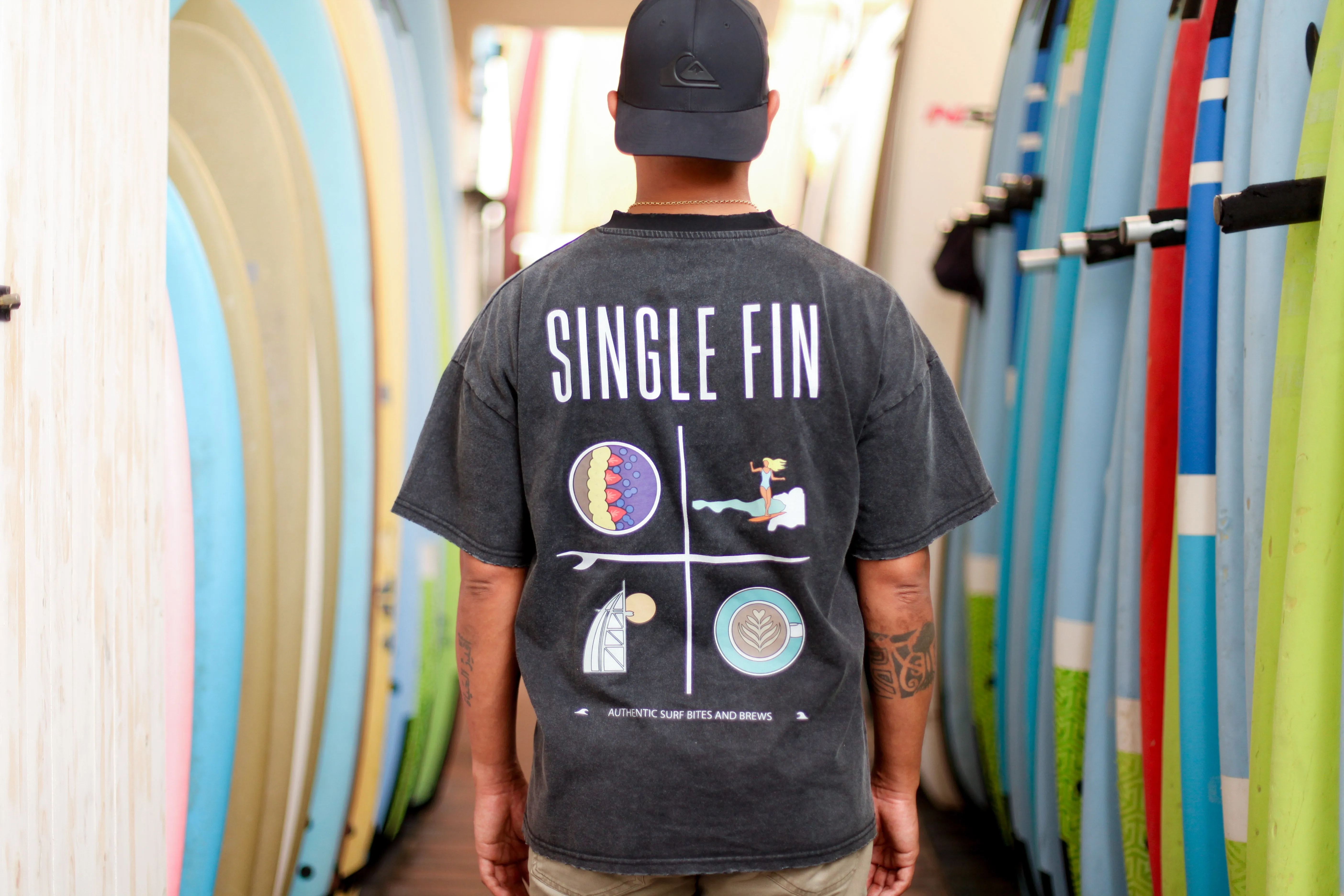 Surf House Vintage Oversized Single Fin Tee