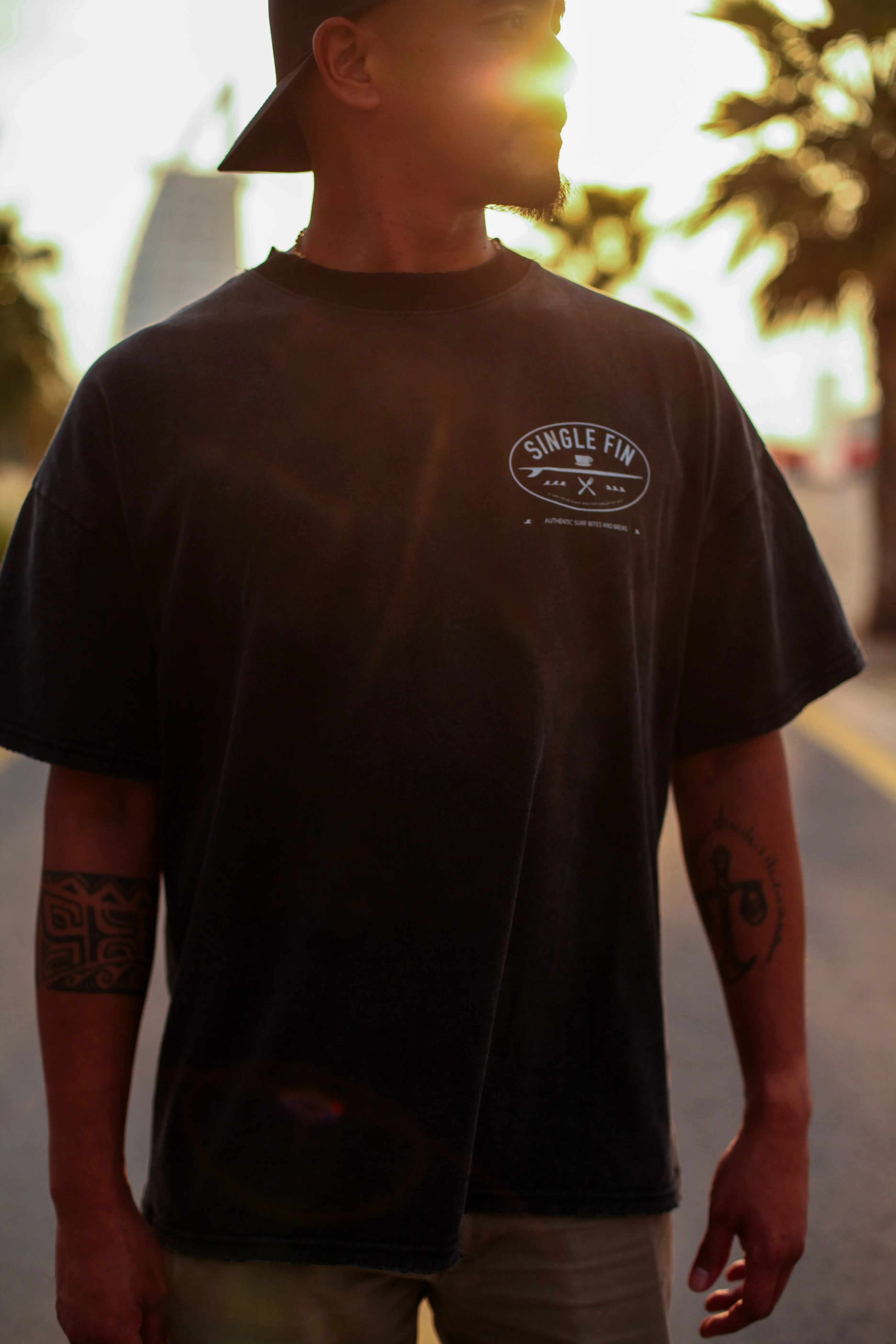 Surf House Vintage Oversized Single Fin Tee