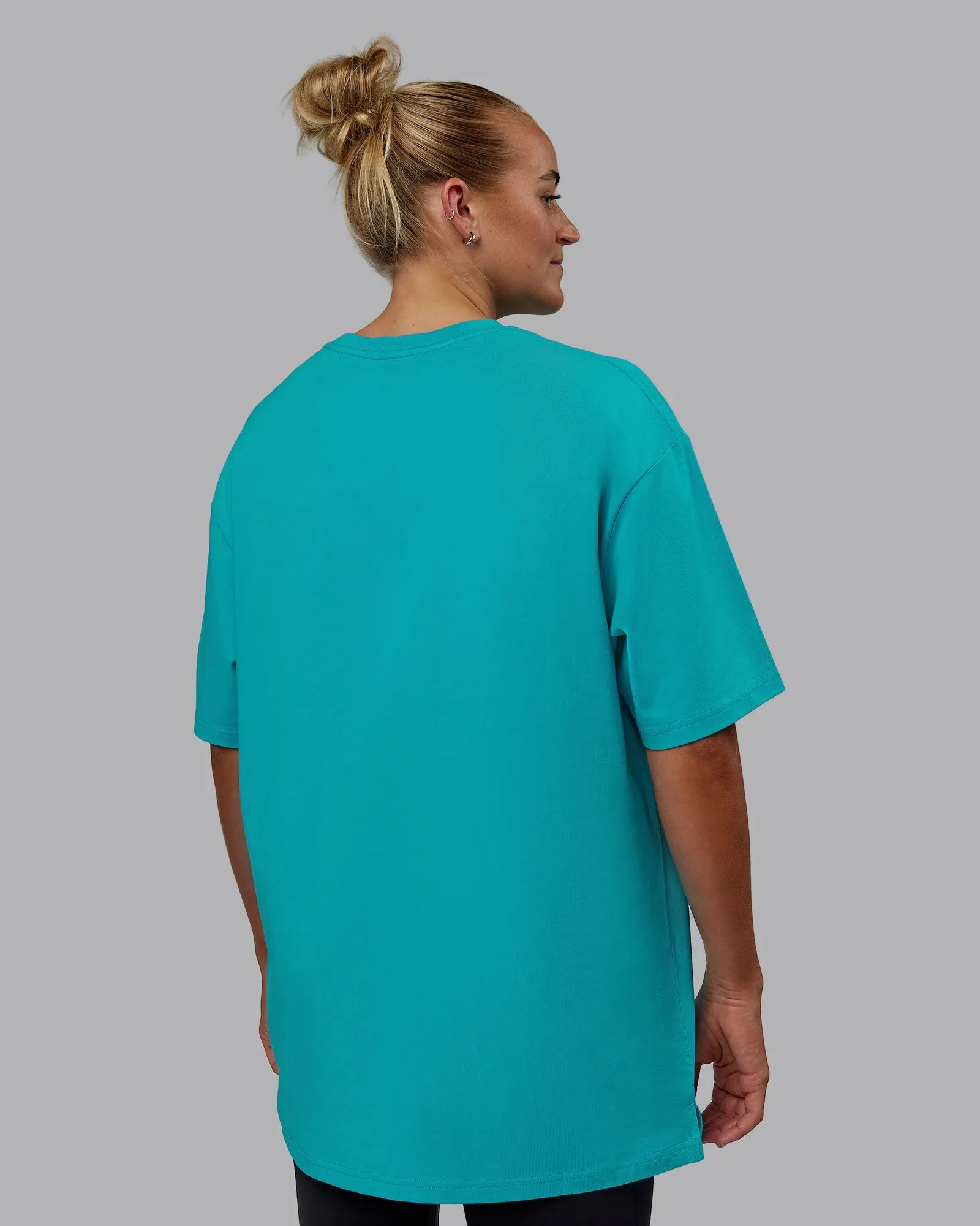 Unisex 1% Better FLXCotton Tee Oversize - Blue Bird-White
