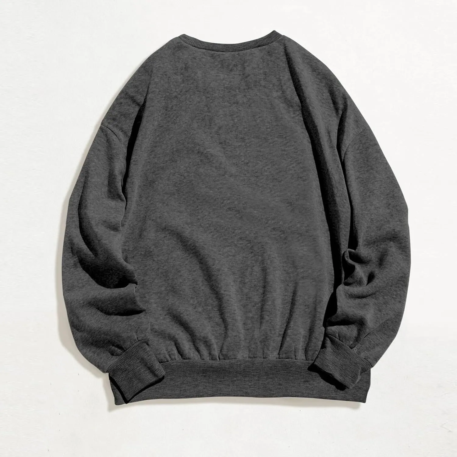 Womens Sweatshirt Trendy Casual Comfort Tshirts Drop Shoulder Long Sleeve Round Neck Oversized Sweatshirts Outfits