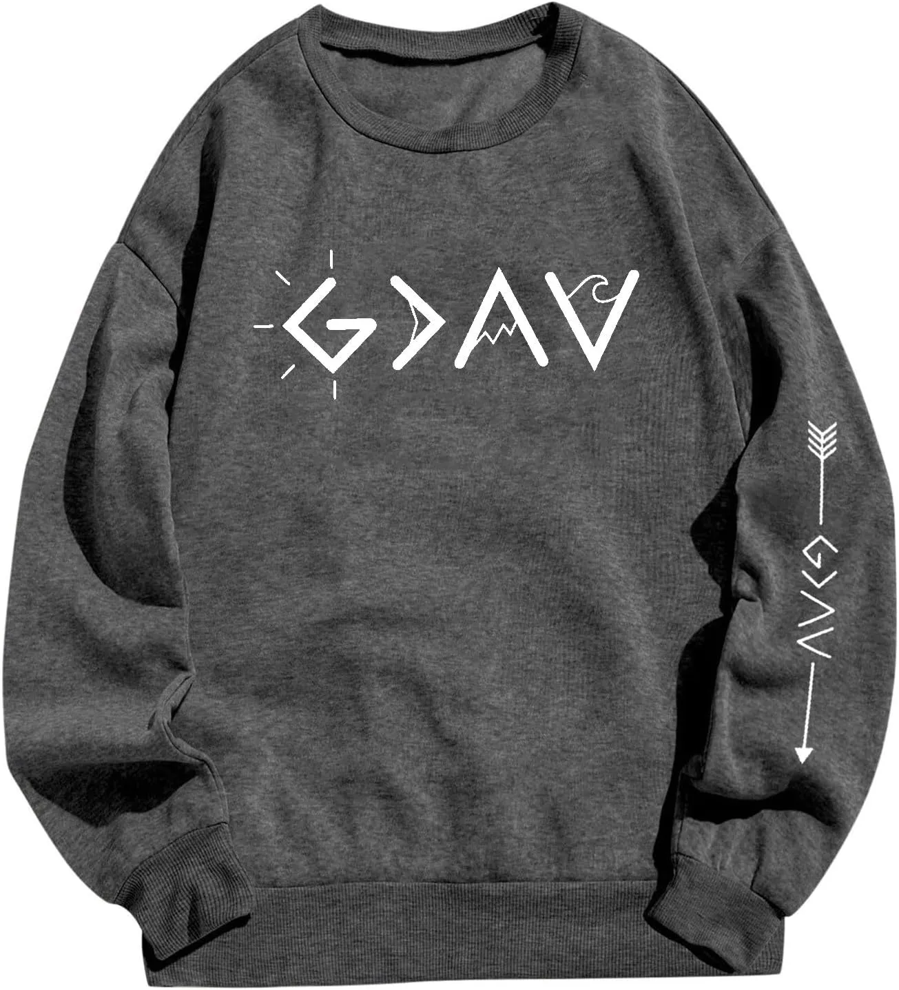 Womens Sweatshirt Trendy Casual Comfort Tshirts Drop Shoulder Long Sleeve Round Neck Oversized Sweatshirts Outfits